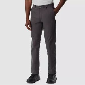 Bass Outdoor Men's Gray Woven Slim Straight-Fit Traveler Trousers Pants Size 42